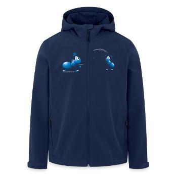 Ants in volleyball - Men’s Recycled Softshell Jacket by Stanley/Stella - navy - Front - AI Model Male 185 light (185cm)