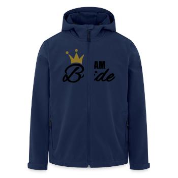 Team Bride - Men’s Recycled Softshell Jacket by Stanley/Stella - navy - Front - AI Model Male 185 light (185cm)