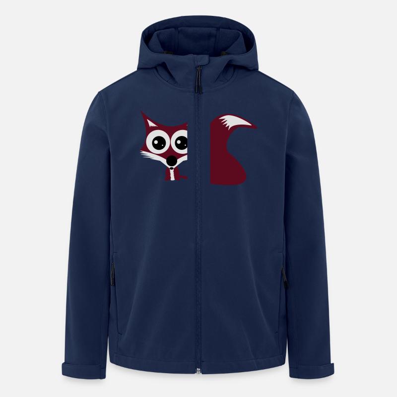 Fuchs - Recycelte Männer Softshell-Jacke von Stanley/Stella - Navy