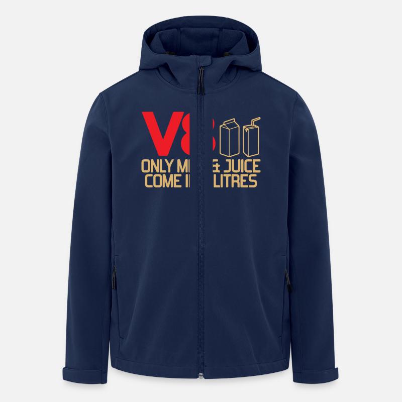 Auto Rennen - Recycelte Männer Softshell-Jacke von Stanley/Stella - Navy