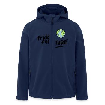 Fridays for Future - Recycelte Männer Softshell-Jacke von Stanley/Stella - Navy - Vorne - AI Model Male 185 light (185cm)