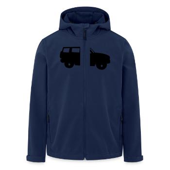 auto - Men’s Recycled Softshell Jacket by Stanley/Stella - navy - Front - AI Model Male 185 light (185cm)