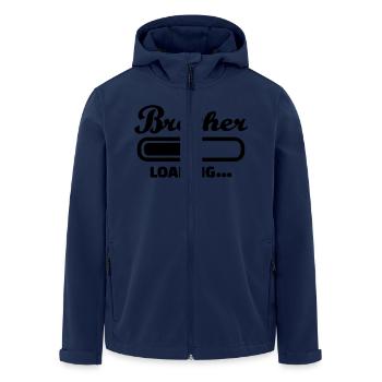 Bruder - Recycelte Männer Softshell-Jacke von Stanley/Stella - Navy - Vorne - AI Model Male 185 light (185cm)