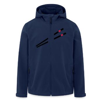 Baguettes - Veste softshell homme en polyester recyclé Stanley/Stella - marine - Devant - AI Model Male 185 light (185cm)