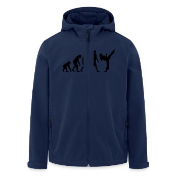 evolution_female_martial_art_112014_a_1c - Recycelte Männer Softshell-Jacke von Stanley/Stella - Navy - Vorne - AI Model Male 185 light (185cm)