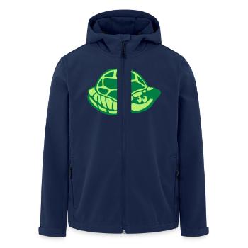 Animal carapace turtle 2805 - Men’s Recycled Softshell Jacket by Stanley/Stella - navy - Front - AI Model Male 185 light (185cm)