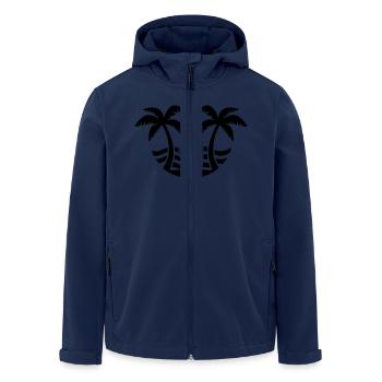 Surfing - Men’s Recycled Softshell Jacket by Stanley/Stella - navy - Front - AI Model Male 185 light (185cm)