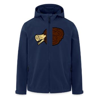 haxe pork leg bones meat - Men’s Recycled Softshell Jacket by Stanley/Stella - navy - Front - AI Model Male 185 light (185cm)