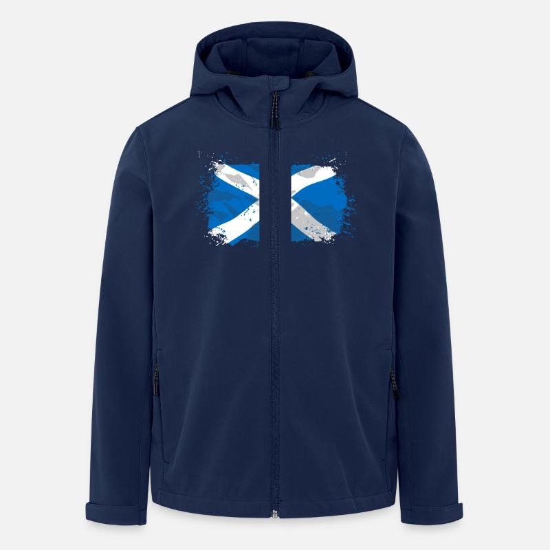 Scotland Flag - Recycelte Männer Softshell-Jacke von Stanley/Stella - Navy