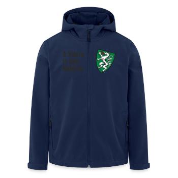 A Steirabua is koa Nudlrucka Wappen Steiermark - Recycelte Männer Softshell-Jacke von Stanley/Stella - Navy - Vorne - AI Model Male 185 light (185cm)