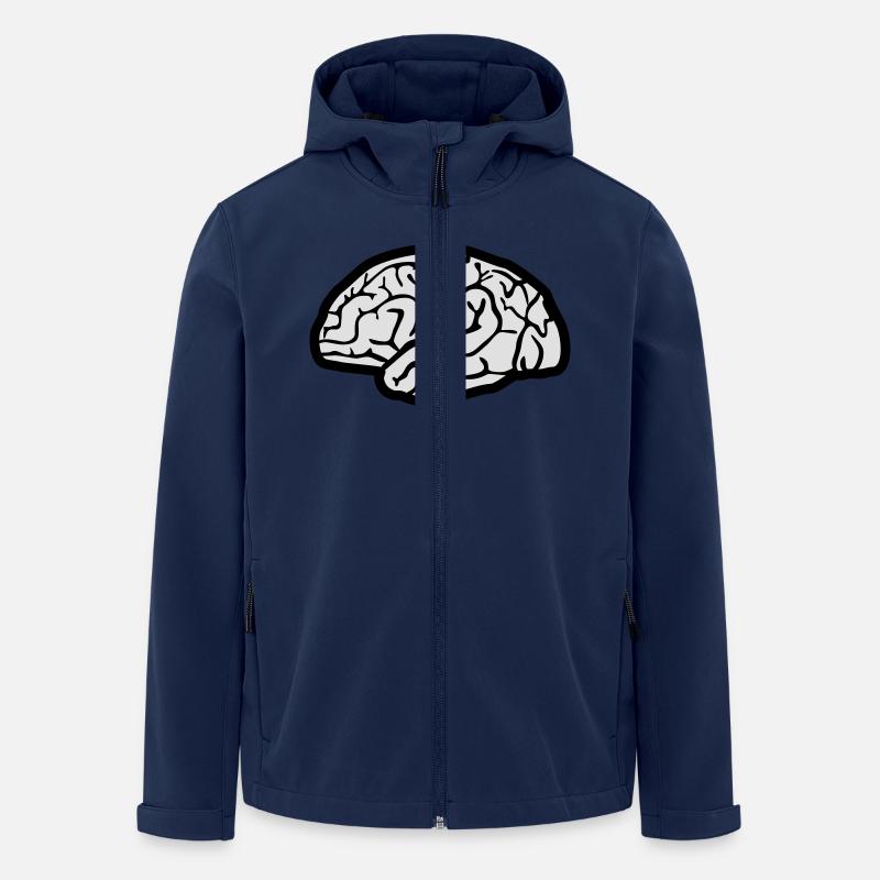 Gehirn, Hirn - Recycelte Männer Softshell-Jacke von Stanley/Stella - Navy