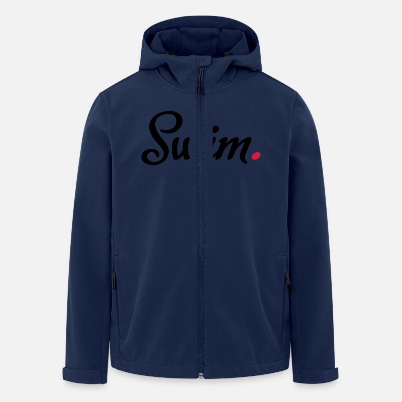 schwimmen - Recycelte Männer Softshell-Jacke von Stanley/Stella - Navy