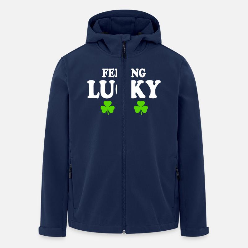 feeling lucky - Men’s Recycled Softshell Jacket by Stanley/Stella - navy