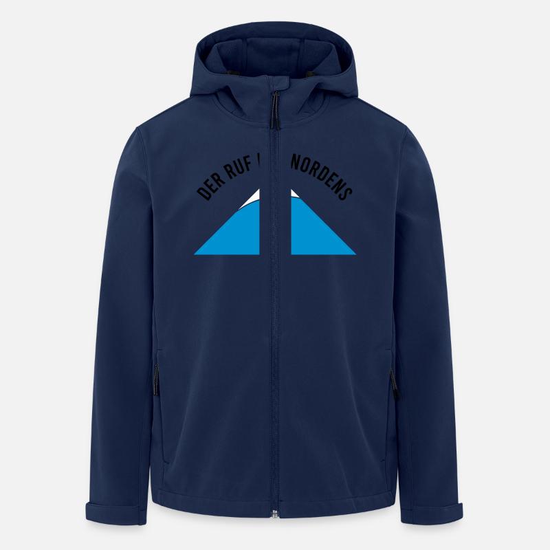 Der Ruf des Nordens - Recycelte Männer Softshell-Jacke von Stanley/Stella - Navy
