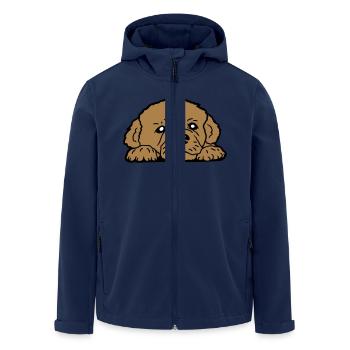 Chiot chien mensonges bon mignon fidèle doux regard doux - Veste softshell homme en polyester recyclé Stanley/Stella - marine - Devant - AI Model Male 185 light (185cm)