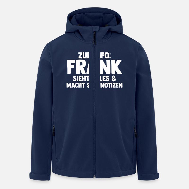 Frank - Recycelte Männer Softshell-Jacke von Stanley/Stella - Navy