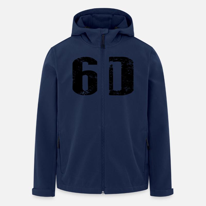 60 Zahl Trikot - Recycelte Männer Softshell-Jacke von Stanley/Stella - Navy