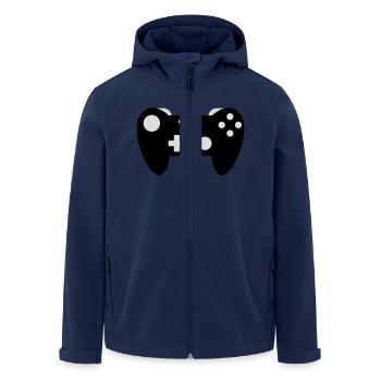 Gamepad - Recycelte Männer Softshell-Jacke von Stanley/Stella - Navy - Vorne - AI Model Male 185 light (185cm)