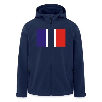 France - Veste softshell homme en polyester recyclé Stanley/Stella - marine - Devant - AI Model Male 185 light (185cm)