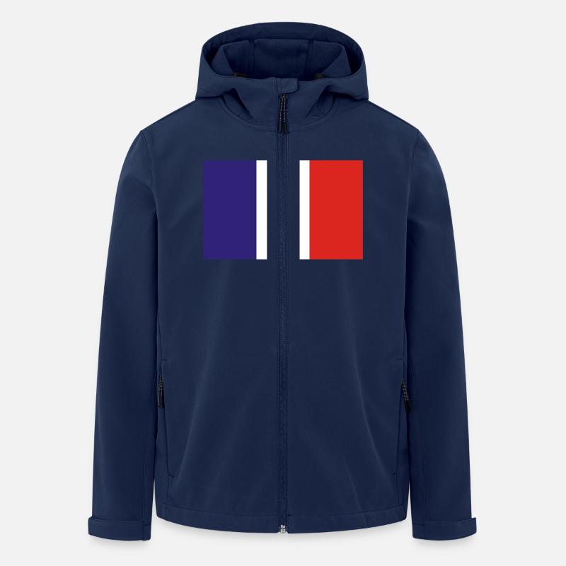 Frankreich - Recycelte Männer Softshell-Jacke von Stanley/Stella - Navy