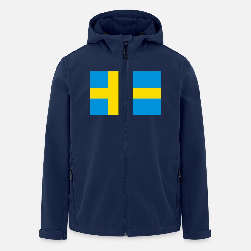 Schweden - Recycelte Männer Softshell-Jacke von Stanley/Stella - Navy