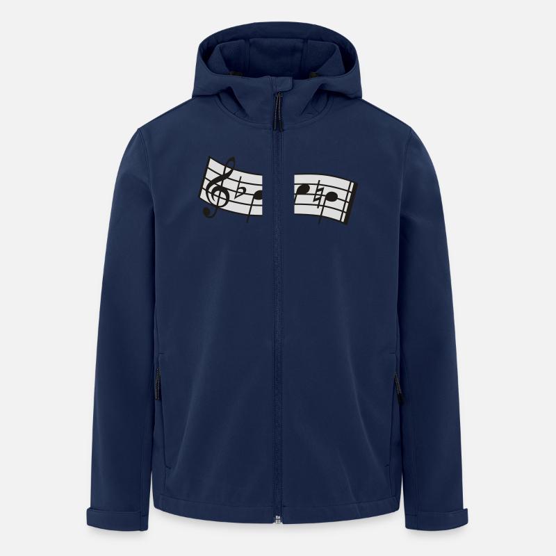 bach - Recycelte Männer Softshell-Jacke von Stanley/Stella - Navy