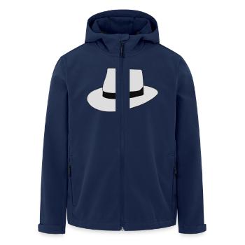 white hat - Recycelte Männer Softshell-Jacke von Stanley/Stella - Navy - Vorne - AI Model Male 185 light (185cm)