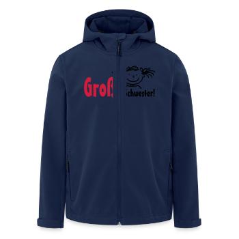 Große Schwester - Recycelte Männer Softshell-Jacke von Stanley/Stella - Navy - Vorne - AI Model Male 185 light (185cm)