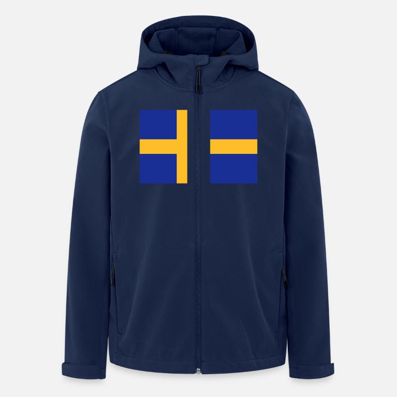SCHWEDEN - Recycelte Männer Softshell-Jacke von Stanley/Stella - Navy