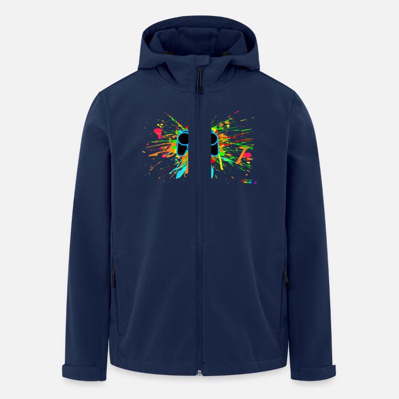 Controller-Splatter-Gamer - Recycelte Männer Softshell-Jacke von Stanley/Stella - Navy