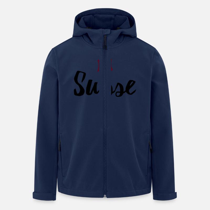 suisse - Recycelte Männer Softshell-Jacke von Stanley/Stella - Navy