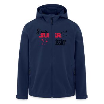 I'm a great pastry - Men’s Recycled Softshell Jacket by Stanley/Stella - navy - Front - AI Model Male 185 light (185cm)