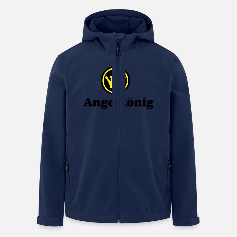 angeln - Recycelte Männer Softshell-Jacke von Stanley/Stella - Navy