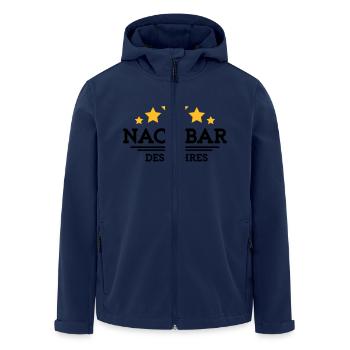 nachbar des Jahres - Recycelte Männer Softshell-Jacke von Stanley/Stella - Navy - Vorne - AI Model Male 185 light (185cm)