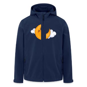 Dear Moon - Men’s Recycled Softshell Jacket by Stanley/Stella - navy - Front - AI Model Male 185 light (185cm)
