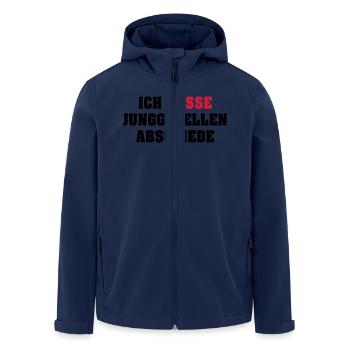Ich hasse Junggesellenabschiede - Recycelte Männer Softshell-Jacke von Stanley/Stella - Navy - Vorne - AI Model Male 185 light (185cm)