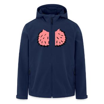 Peniskopf - Recycelte Männer Softshell-Jacke von Stanley/Stella - Navy - Vorne - AI Model Male 185 light (185cm)