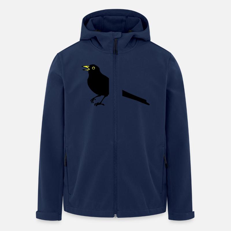 Merle - Veste softshell homme en polyester recyclé Stanley/Stella - marine