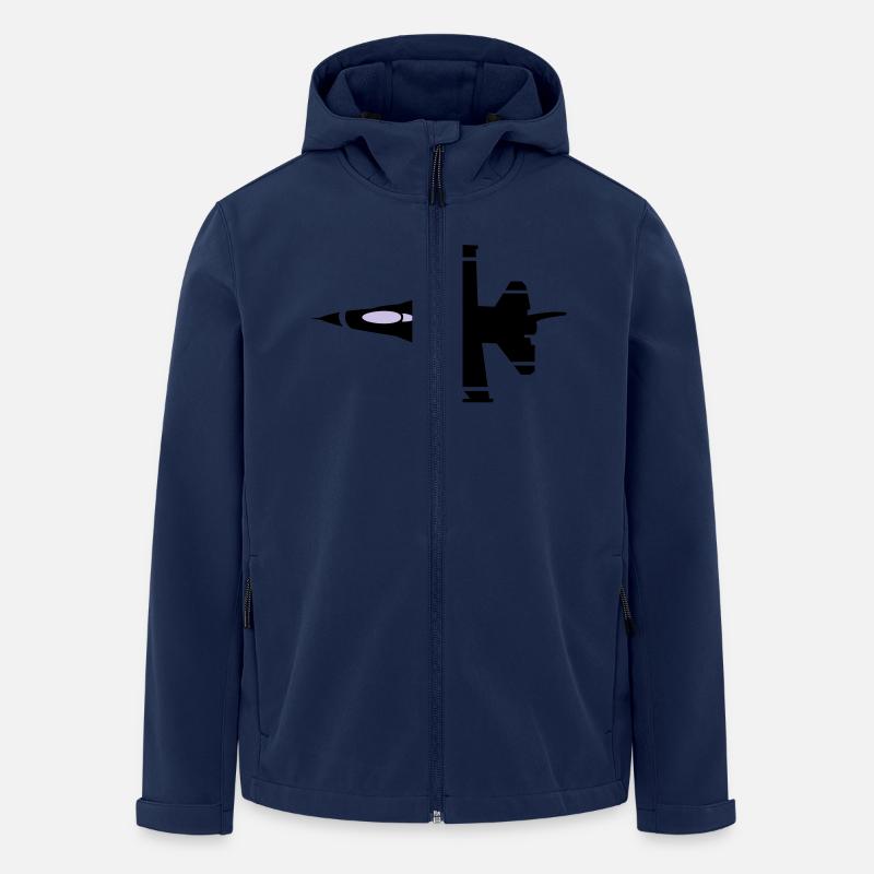 réaction volant - Veste softshell homme en polyester recyclé Stanley/Stella - marine