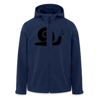 Snail Silhouette - Recycelte Männer Softshell-Jacke von Stanley/Stella - Navy - Vorne - AI Model Male 185 light (185cm)