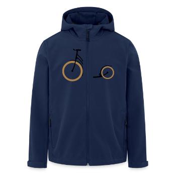 Scooter two colors - Men’s Recycled Softshell Jacket by Stanley/Stella - navy - Front - AI Model Male 185 light (185cm)