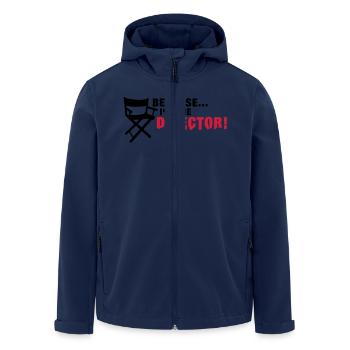 because_im_the_director__f2 - Recycelte Männer Softshell-Jacke von Stanley/Stella - Navy - Vorne - AI Model Male 185 light (185cm)