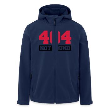 404_not_found_t2 - Men’s Recycled Softshell Jacket by Stanley/Stella - navy - Front - AI Model Male 185 light (185cm)