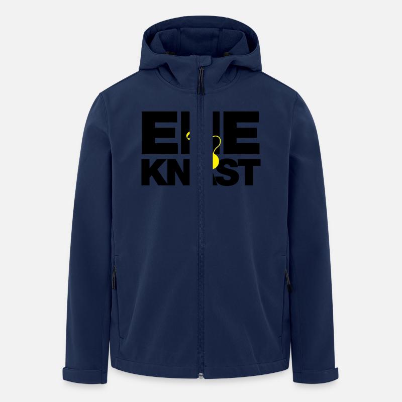 Ehe Knast - Recycelte Männer Softshell-Jacke von Stanley/Stella - Navy