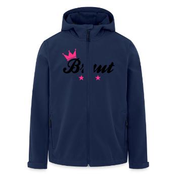 JGA - jeune mariée d'équipe - Veste softshell homme en polyester recyclé Stanley/Stella - marine - Devant - AI Model Male 185 light (185cm)