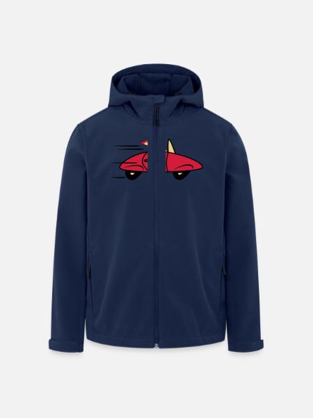 Bil sportsvogne hurtige biler - Stanley/Stella herre softshelljakke i genanvendt polyester - marineblå