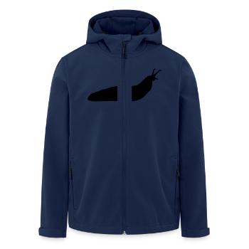 Schnecke - Recycelte Männer Softshell-Jacke von Stanley/Stella - Navy - Vorne - AI Model Male 185 light (185cm)