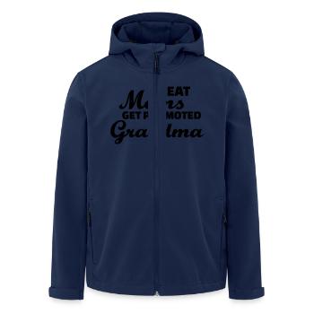 Oma - Recycelte Männer Softshell-Jacke von Stanley/Stella - Navy - Vorne - AI Model Male 185 light (185cm)