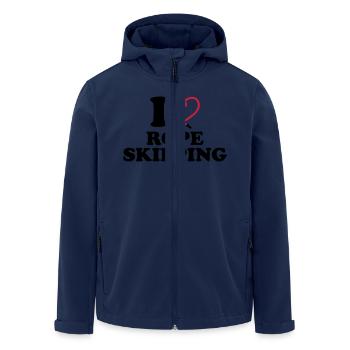 I love rope skipping - Men’s Recycled Softshell Jacket by Stanley/Stella - navy - Front - AI Model Male 185 light (185cm)