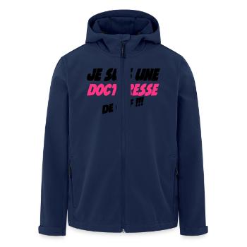 Je suis une doctoresse de ouf !!! - Men’s Recycled Softshell Jacket by Stanley/Stella - navy - Front - AI Model Male 185 light (185cm)